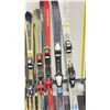 Image 3 : LOT OF 10 **USED** ASSORTED ALPINE SKIS WITH BINDINGS