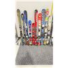 Image 1 : LOT OF 10 **USED** ASSORTED ALPINE SKIS WITH BINDINGS