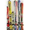 Image 3 : LOT OF 10 **USED** ASSORTED ALPINE SKIS WITH BINDINGS