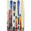 Image 4 : LOT OF 9 **USED**SINGLE SKIS FOR DECORATION