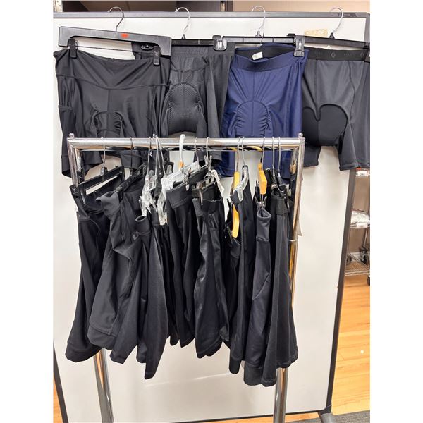 LOT OF 18 ASSORTED BIKE SHORTS -ASST SIZES