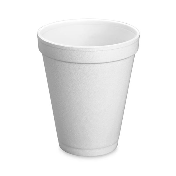LOT OF 8 CARTONS 10oz INSULATED GENPAK CUPS #100M (1000 / CTN)