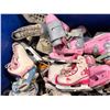 Image 3 : **USED** LOT OF +/-40 ASSORTED CHILDREN'S ICE SKATES