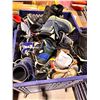 Image 1 : **USED** LOT OF +/-25 ASSORTED ADULT DOWNHILL SKI BOOTS