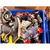 Image 2 : **USED** LOT OF +/-25 ASSORTED ADULT DOWNHILL SKI BOOTS