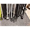 Image 4 : **USED** LOT OF 56+ OF ASSORTED SINGLE SKI POLES FOR DÉCOR (OR GARDENING STICKS)