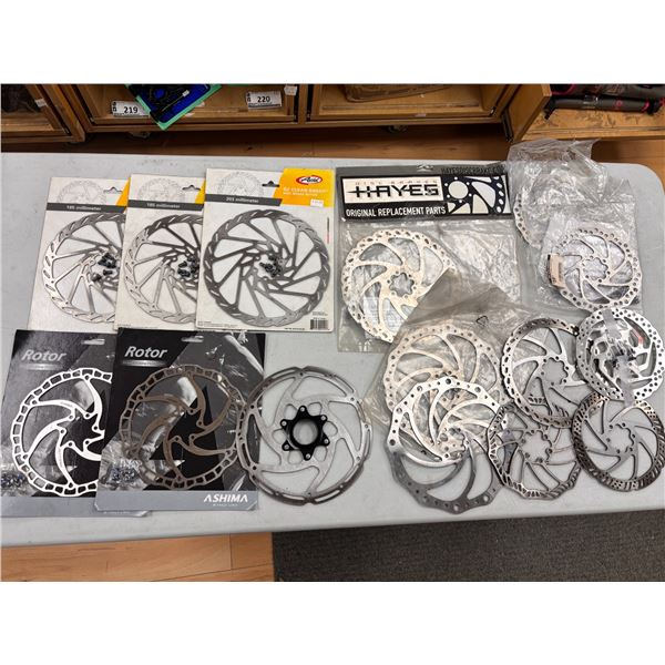 LOT OF 15 ASSORTED ROTORS