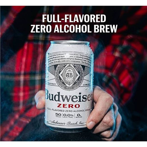 Budweiser Zero 12 x 355ml Cans Non-Alcoholic Beer