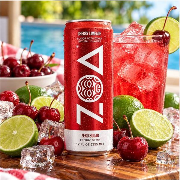 Zoa Cherry Limeade Zero Sugar 12-Pack 355ml