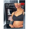 Image 2 : Halston Flex Bra 2-Pack M/M Black and Nude