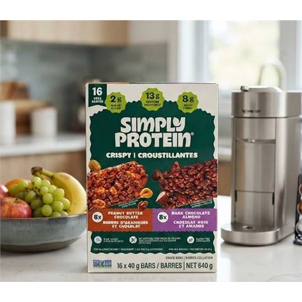Simply Protein Crispy Bars 16 Pack 640g