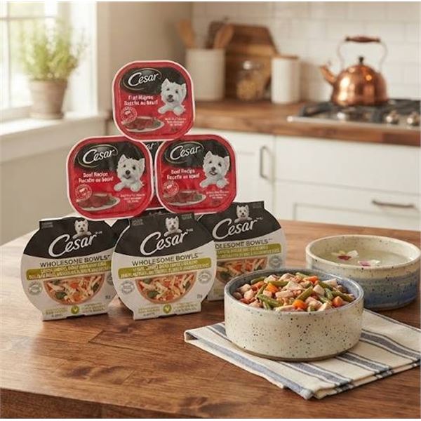 Cesar Dog Food Packs, 6 Wholesome, 5 Classic