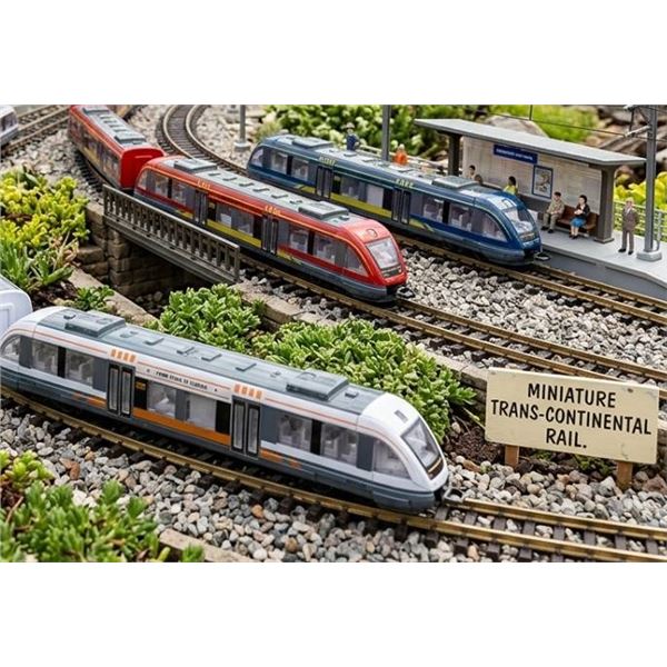 3pcs Die Cast Model Train Toy Set New