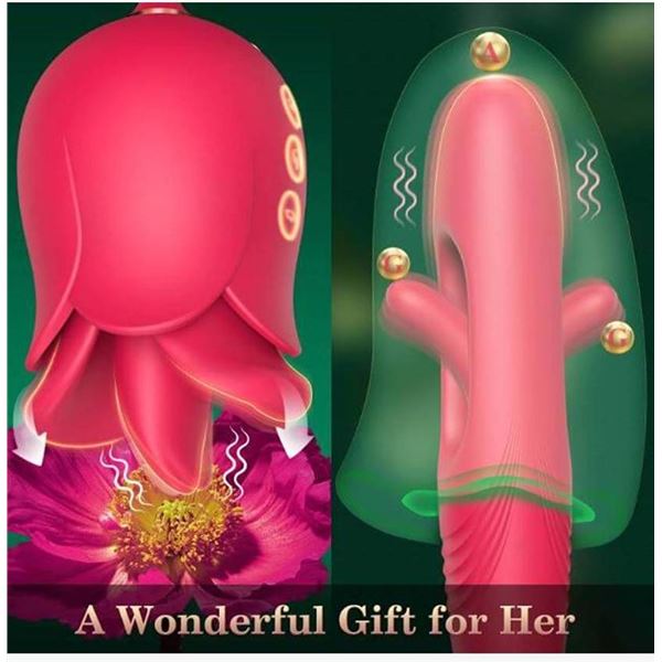 XXX Licking Rose Personal Massager with 10 Modes