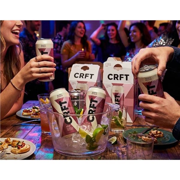 CRFT Velvety Stout Non-Alcoholic Beer 8x473mL