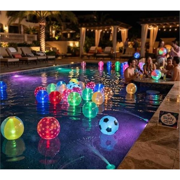 Skirfy Colour-Changing Inflatable Beach Ball Set