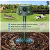 Image 2 : QueenMew Solar Ultrasonic Animal Repeller 360Â°