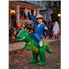 Image 1 : Kids Inflatable T-Rex Dinosaur Costume Size M