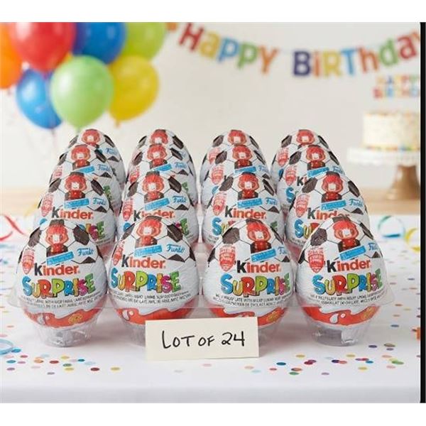 Kinder Surprise Eggs Chocolate Lot of 24