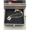 Image 4 : Heart Pendant Necklace in Gift Box with Rose