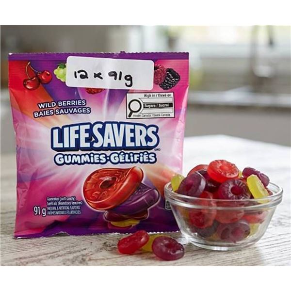 Lifesavers Gummies Wild Berries 12x91g Bags