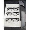 Image 2 : 3 Foster Grant Reading Glasses With Cases +1.75