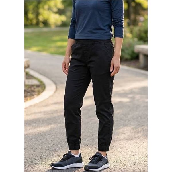 DUER High Rise Jogger Black Size 28