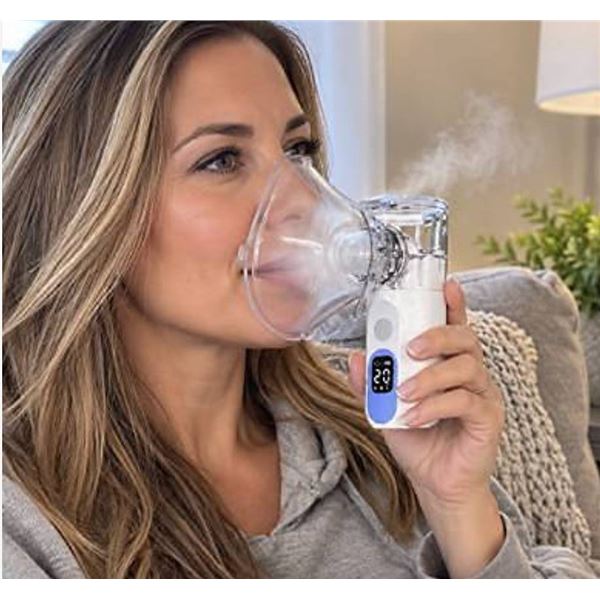 Rechargeable Mesh Nebulizer With LCD Display
