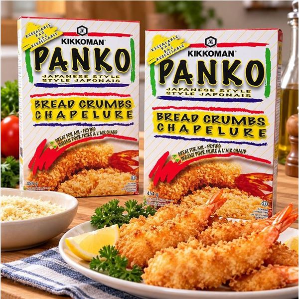 2 Kikkoman Panko Bread Crumbs 454g Boxes