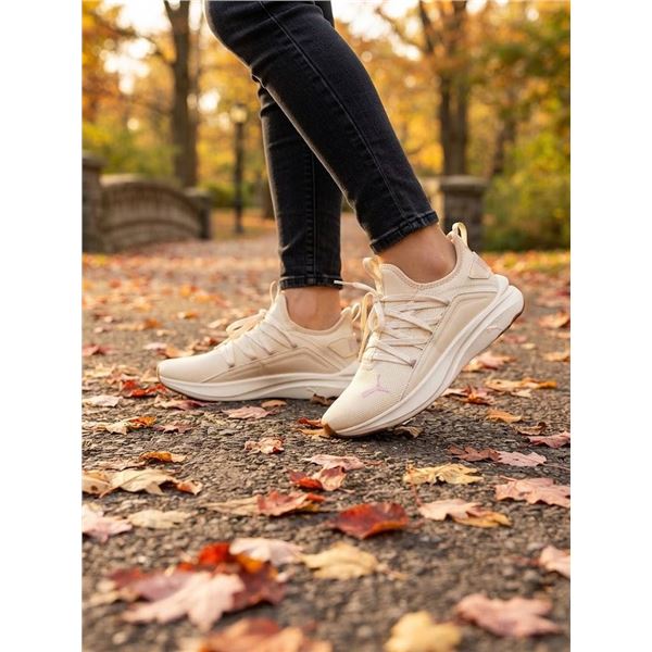 Puma Beige Mesh Athletic Sneakers Size 8.5