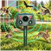 Image 1 : QueenMew Solar Ultrasonic Animal Repeller 9LED