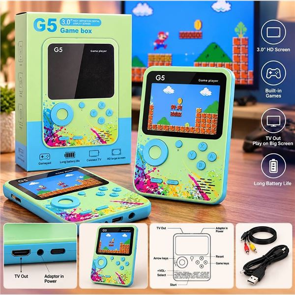 G5 3.0 Game Box Handheld Console 3" Screen