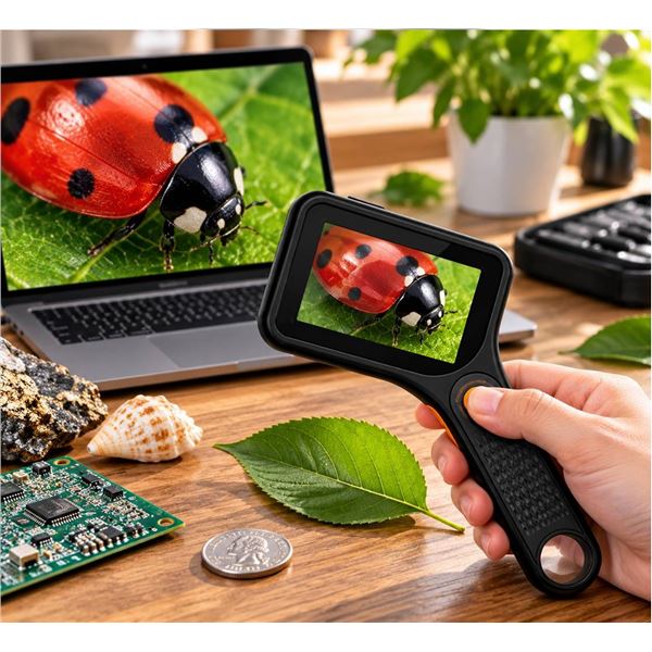 Digital Microscope 500x 3.0" IPS 1080p 8 LED