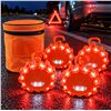 Image 1 : 4pc Tobfit LED Road Flare Set With Case