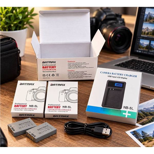 BATMAX BT-NB-5L Lithium Camera Battery New