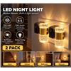 Image 1 : LED Motion Sensor Night Light 2-Pack