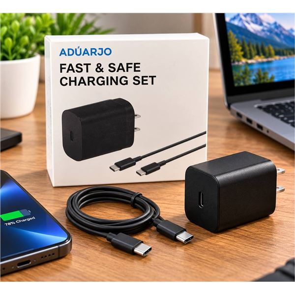 ADUARJO Fast & Safe Charging Set USB-C