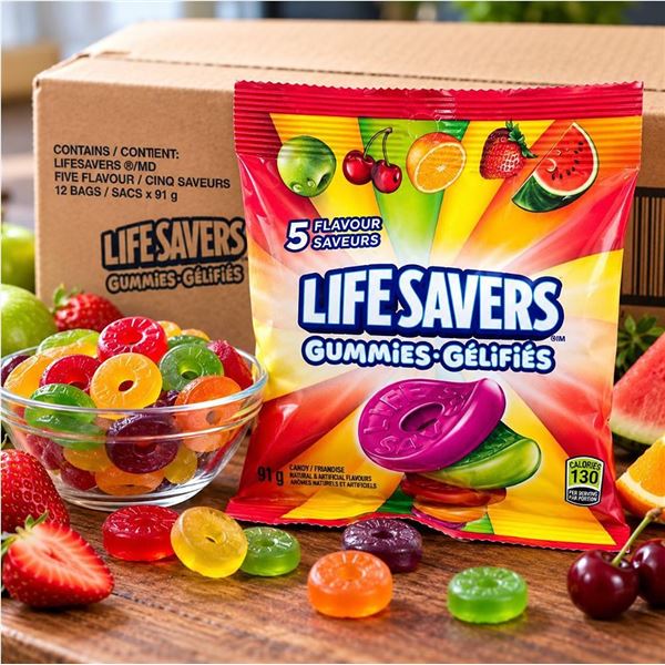 Lifesavers Gummies 5 Flavours Pack 12 x 91g