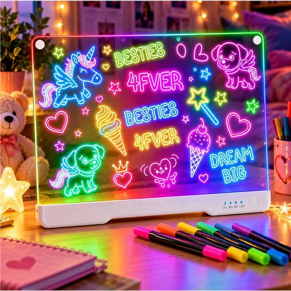 ABCOOL LED Drawing Board for Kids Set