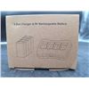 Image 3 : CZVV 9V 4-Slot Charger and 4 Batteries Set