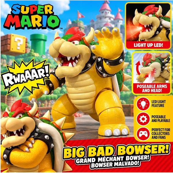Super Mario Big Bad Bowser Action Figure