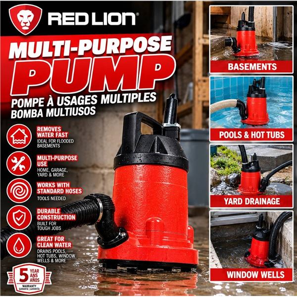 Red Lion Multi-Purpose Pump Submersible