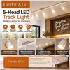 Image 1 : Landon & Co 5-Head LED Track Light White 47in