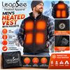 Image 1 : LeapSee Men's Heated Vest with Pockets, XL