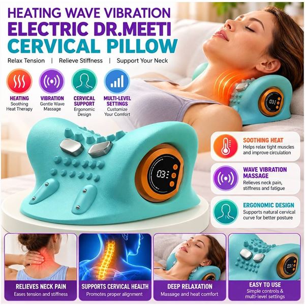 Dr.Meeti Heating Wave Vibration Cervical Pillow