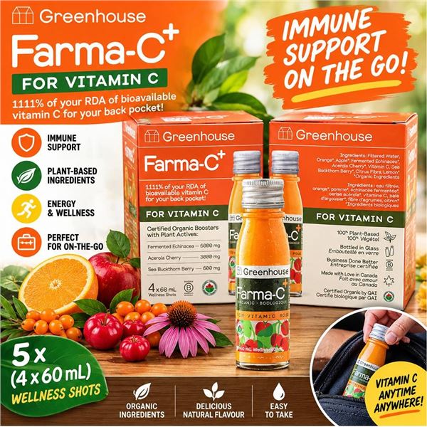 Greenhouse Farma-C+ Vitamin C Shots 5x4x60ml
