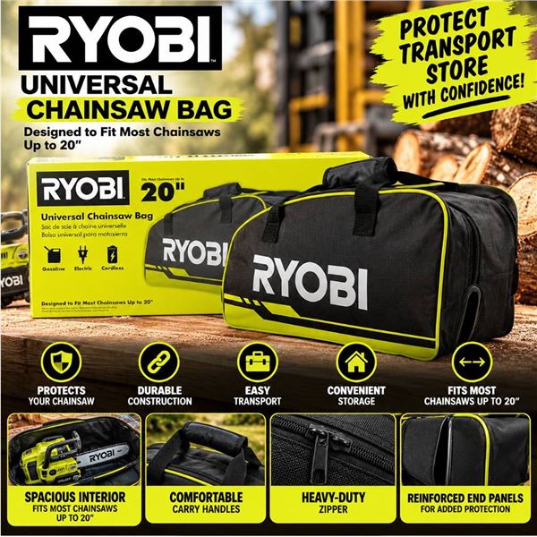 Ryobi Universal Chainsaw Bag Fits Up To 20 Inch