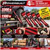 Image 1 : Powerbuilt 4pc Ratchet Tie Down Set 16ft