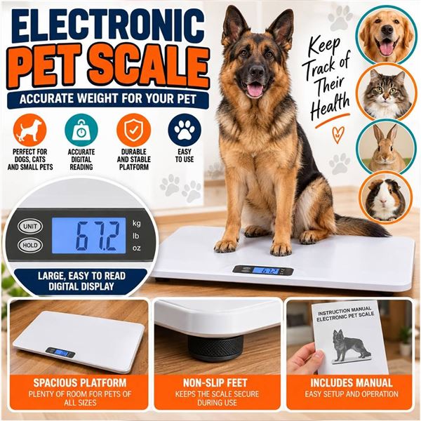 Electronic Pet Scale With Manual