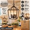 Image 1 : Trans Globe 4-Light Chandelier 10264-BK/BN